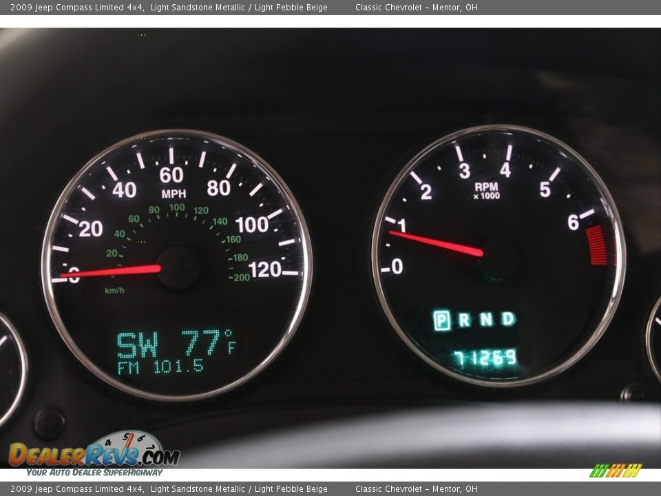 2009 Jeep Compass Limited 4x4 Gauges Photo #8