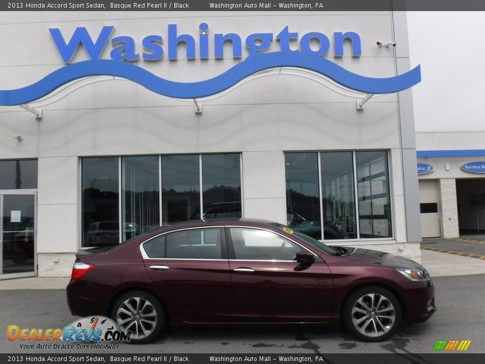 2013 Honda Accord Sport Sedan Basque Red Pearl II / Black Photo #2
