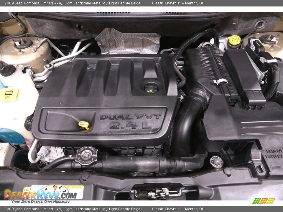 2009 Jeep Compass Limited 4x4 2.4 Liter DOHC 16-Valve Dual VVT 4 Cylinder Engine Photo #17