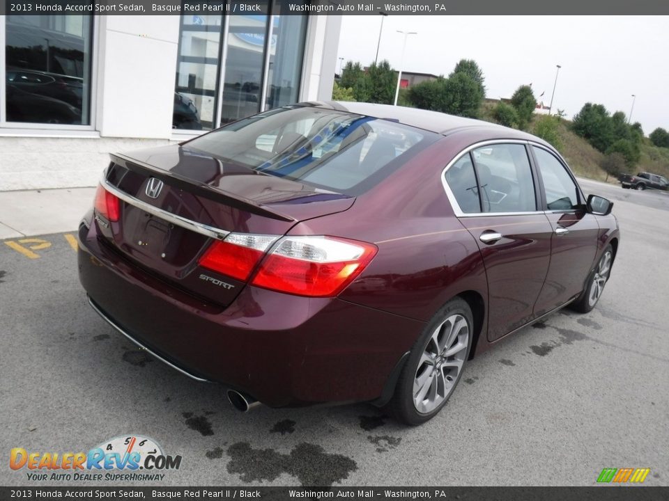 2013 Honda Accord Sport Sedan Basque Red Pearl II / Black Photo #8