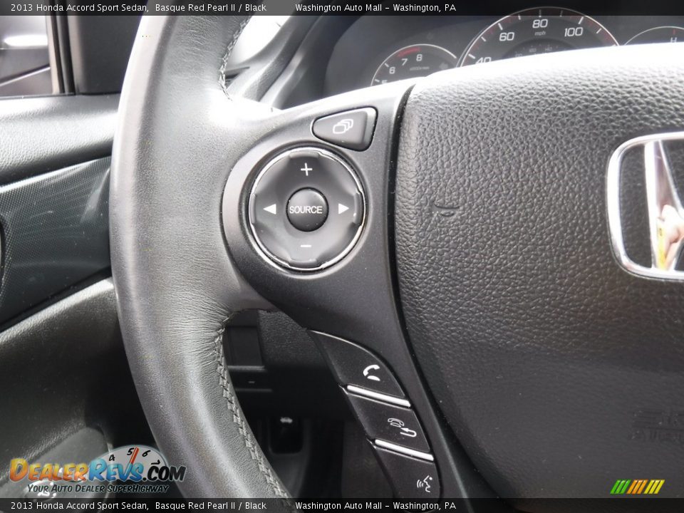 2013 Honda Accord Sport Sedan Basque Red Pearl II / Black Photo #19
