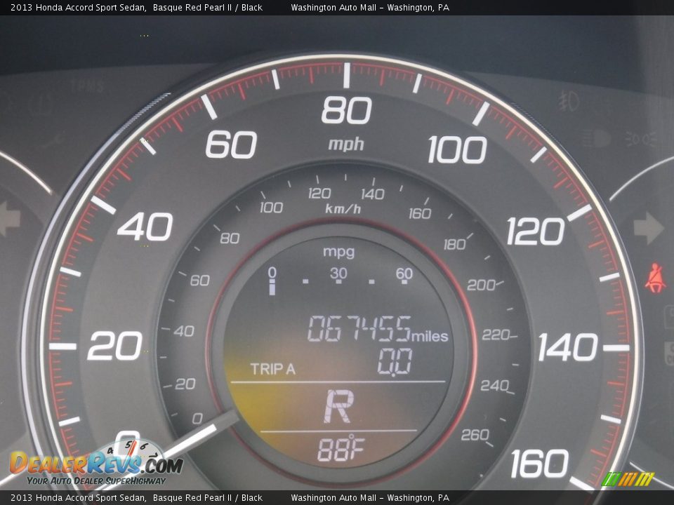2013 Honda Accord Sport Sedan Basque Red Pearl II / Black Photo #27