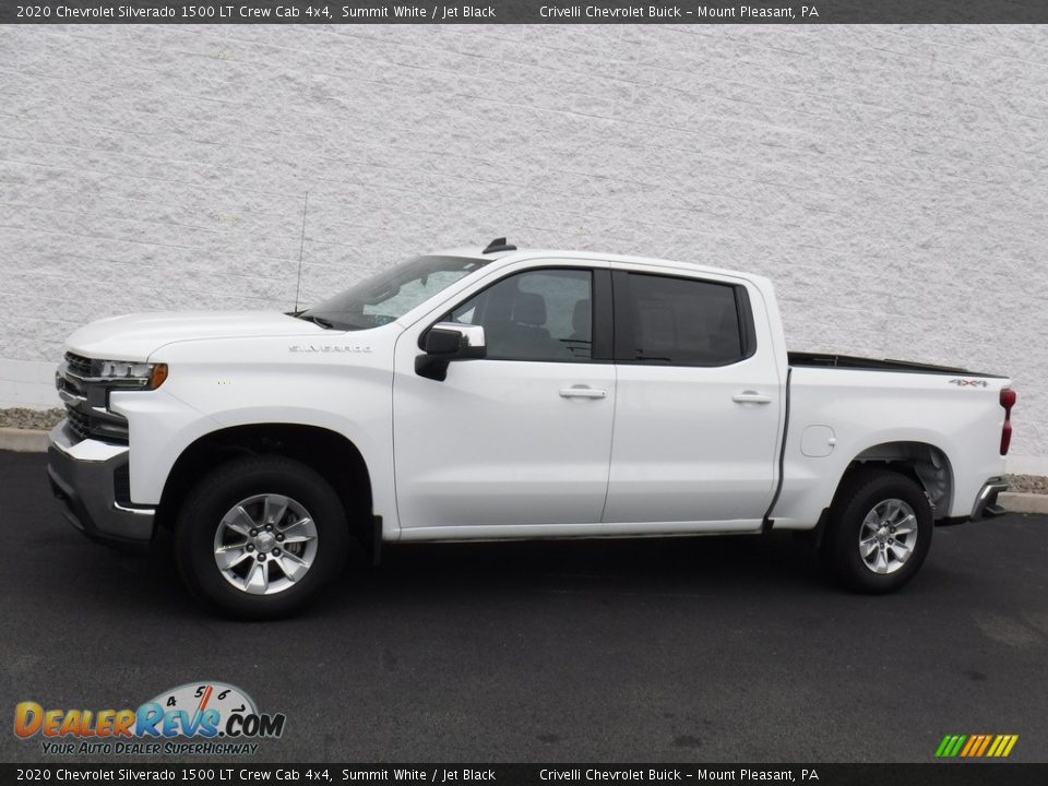 2020 Chevrolet Silverado 1500 LT Crew Cab 4x4 Summit White / Jet Black Photo #2