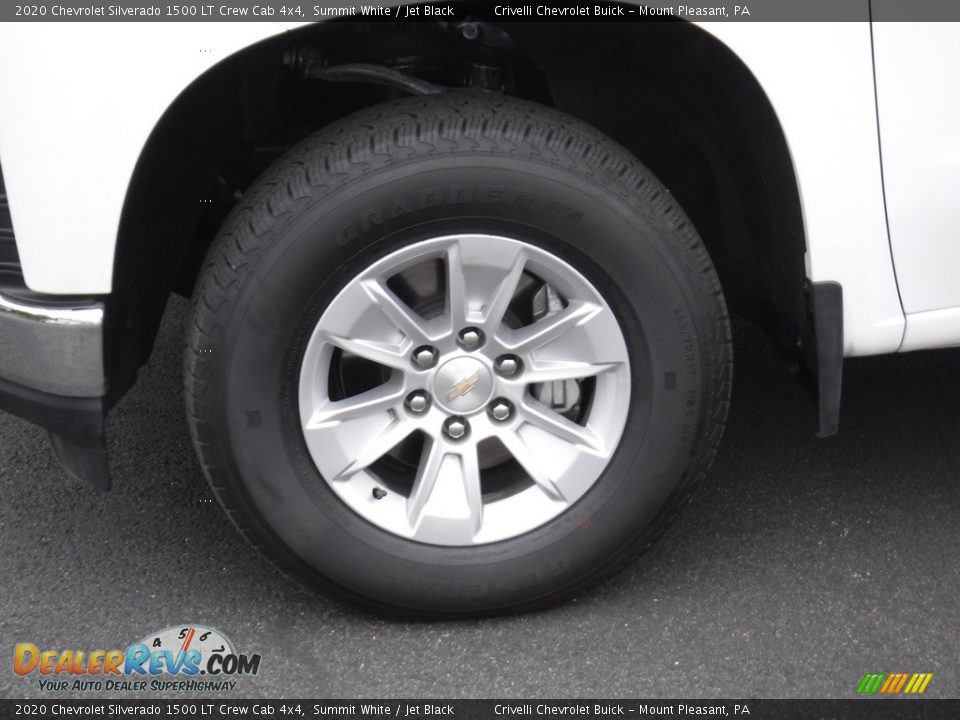 2020 Chevrolet Silverado 1500 LT Crew Cab 4x4 Summit White / Jet Black Photo #3