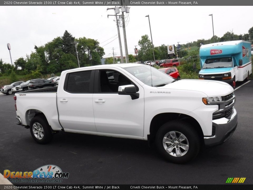 2020 Chevrolet Silverado 1500 LT Crew Cab 4x4 Summit White / Jet Black Photo #7