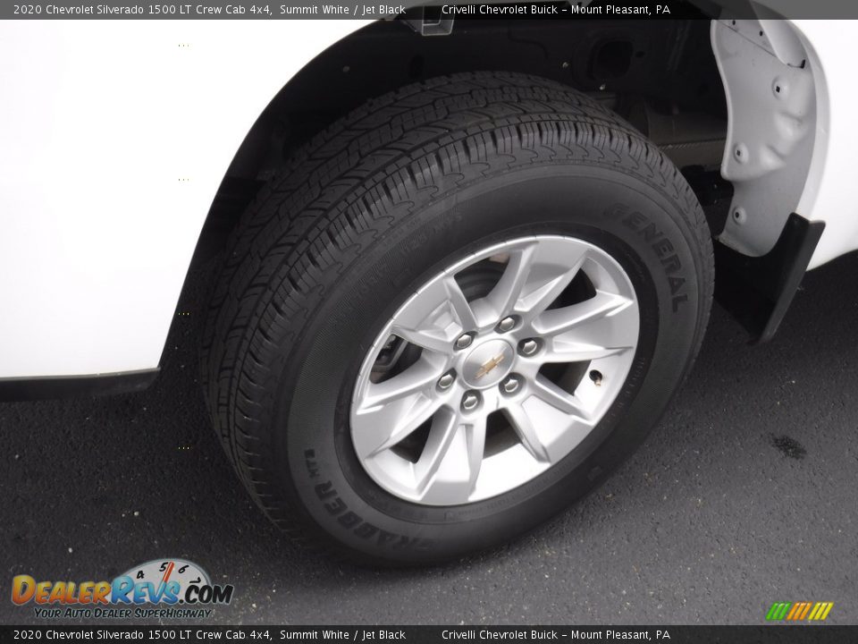 2020 Chevrolet Silverado 1500 LT Crew Cab 4x4 Summit White / Jet Black Photo #8