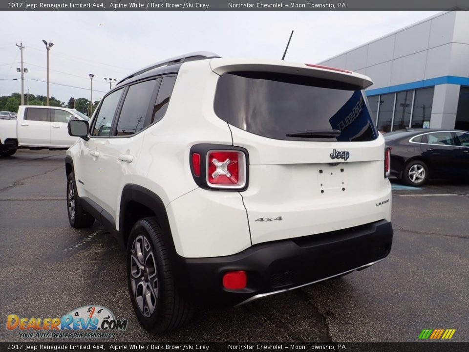 2017 Jeep Renegade Limited 4x4 Alpine White / Bark Brown/Ski Grey Photo #5