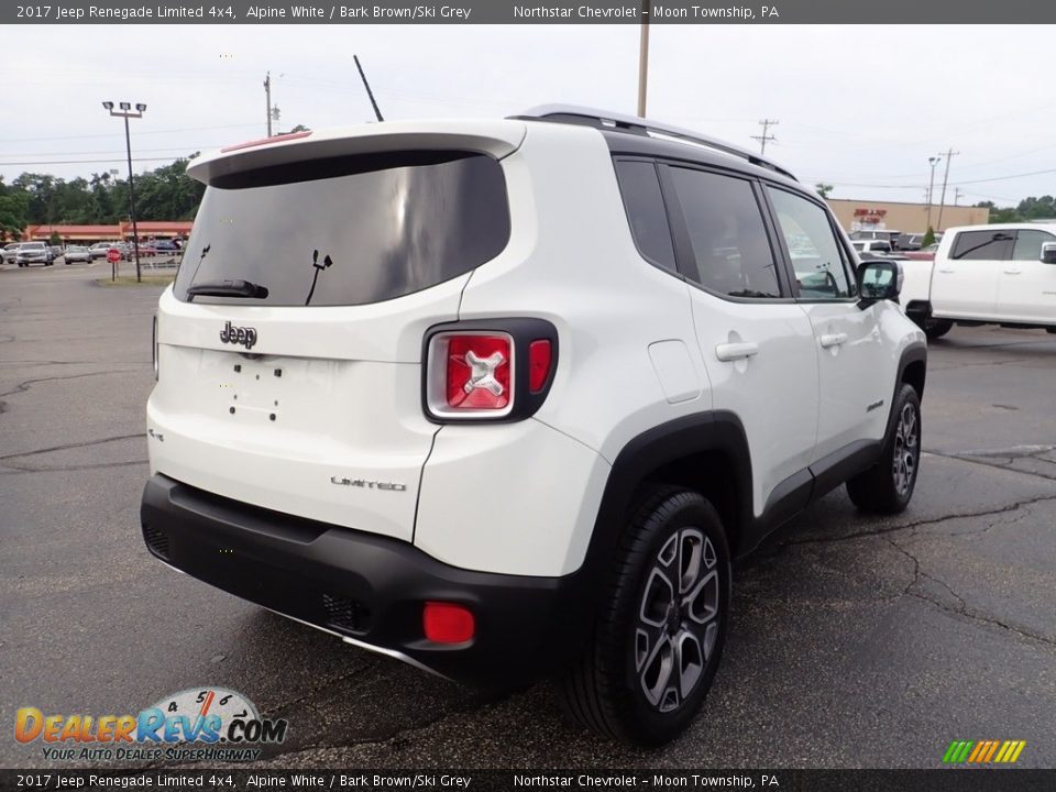 2017 Jeep Renegade Limited 4x4 Alpine White / Bark Brown/Ski Grey Photo #7