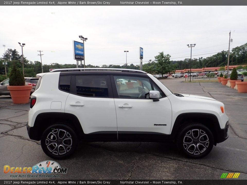 2017 Jeep Renegade Limited 4x4 Alpine White / Bark Brown/Ski Grey Photo #9