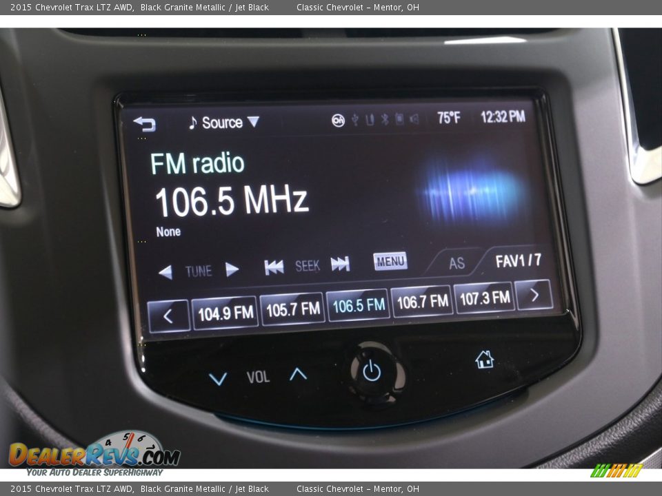 Audio System of 2015 Chevrolet Trax LTZ AWD Photo #10
