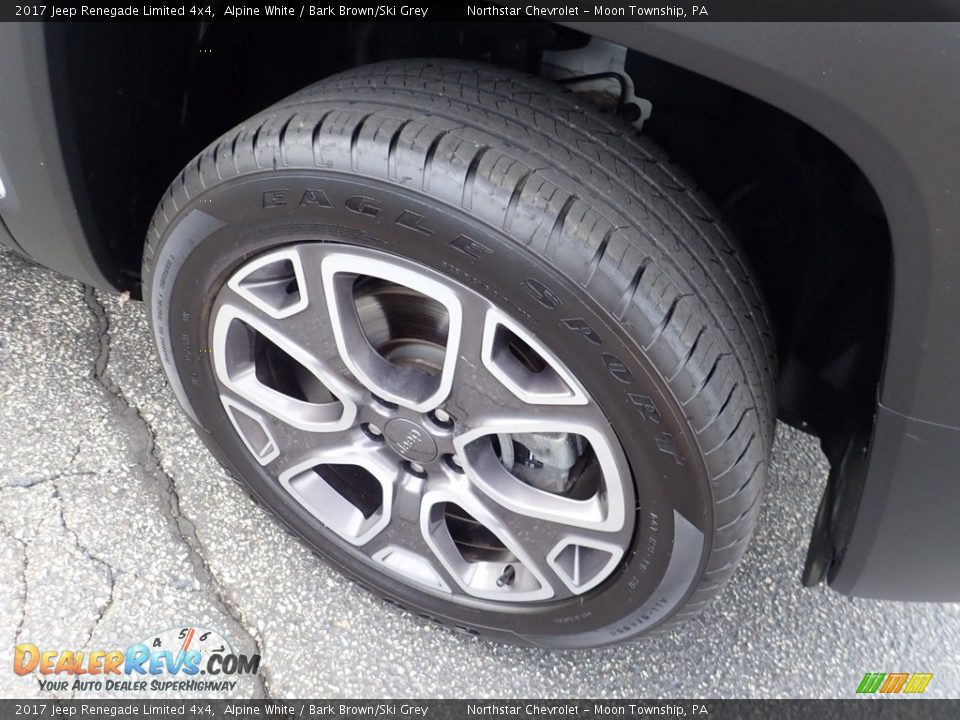 2017 Jeep Renegade Limited 4x4 Alpine White / Bark Brown/Ski Grey Photo #13