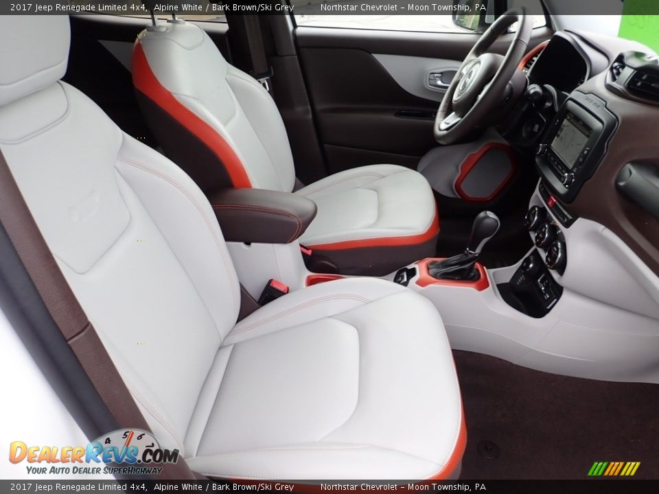 2017 Jeep Renegade Limited 4x4 Alpine White / Bark Brown/Ski Grey Photo #14