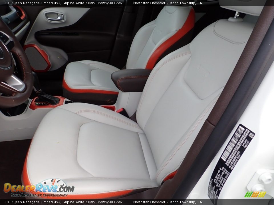 2017 Jeep Renegade Limited 4x4 Alpine White / Bark Brown/Ski Grey Photo #19
