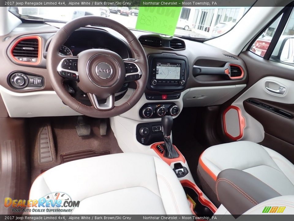 2017 Jeep Renegade Limited 4x4 Alpine White / Bark Brown/Ski Grey Photo #21