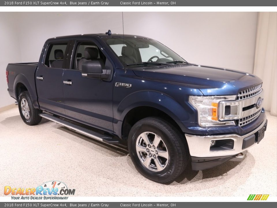 2018 Ford F150 XLT SuperCrew 4x4 Blue Jeans / Earth Gray Photo #1