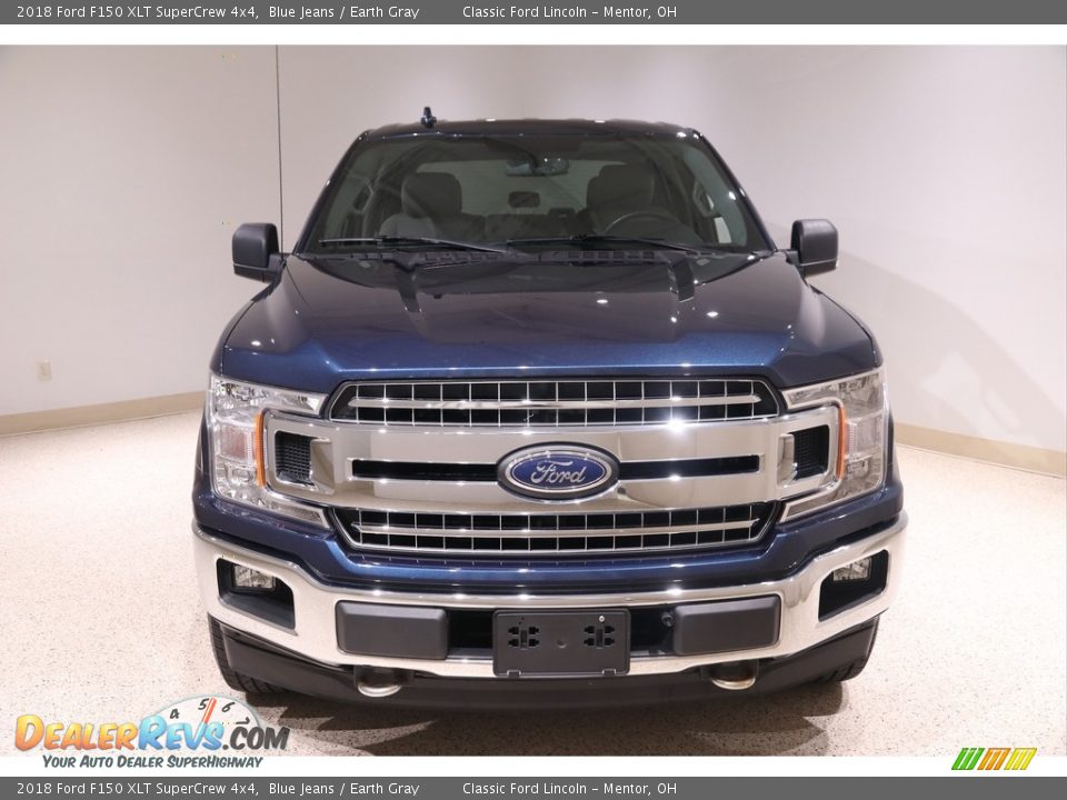 2018 Ford F150 XLT SuperCrew 4x4 Blue Jeans / Earth Gray Photo #2