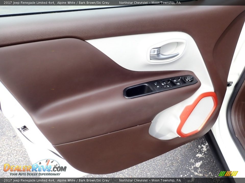 2017 Jeep Renegade Limited 4x4 Alpine White / Bark Brown/Ski Grey Photo #23