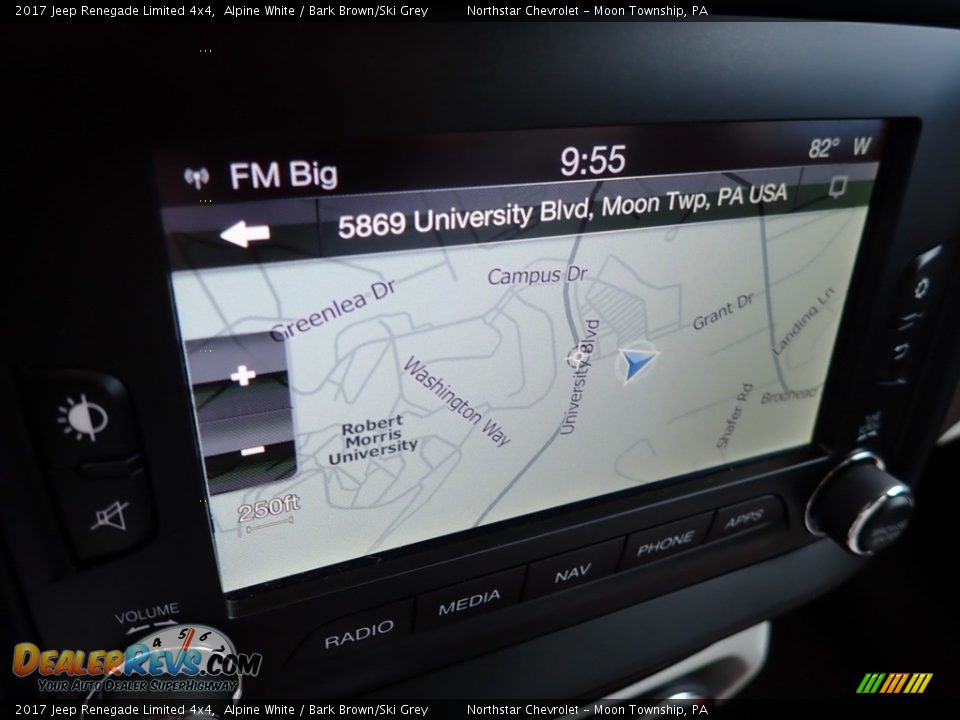 2017 Jeep Renegade Limited 4x4 Alpine White / Bark Brown/Ski Grey Photo #26