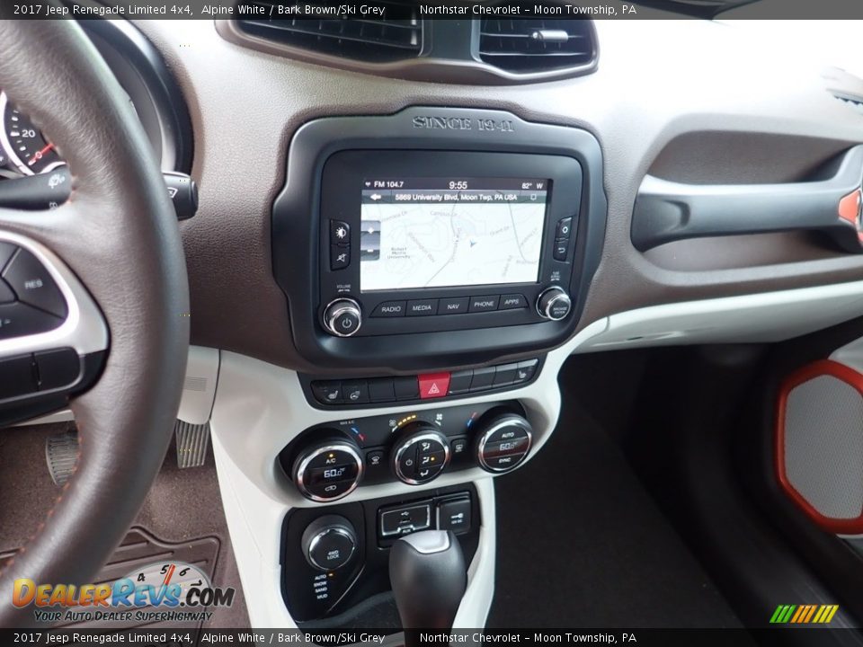 2017 Jeep Renegade Limited 4x4 Alpine White / Bark Brown/Ski Grey Photo #27