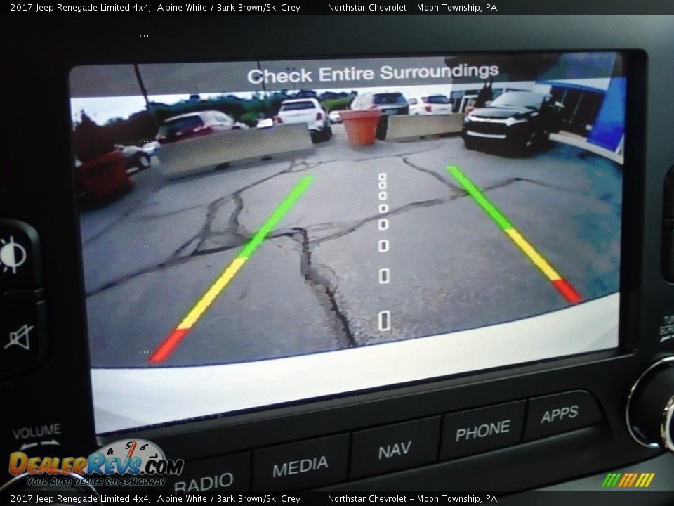 2017 Jeep Renegade Limited 4x4 Alpine White / Bark Brown/Ski Grey Photo #30