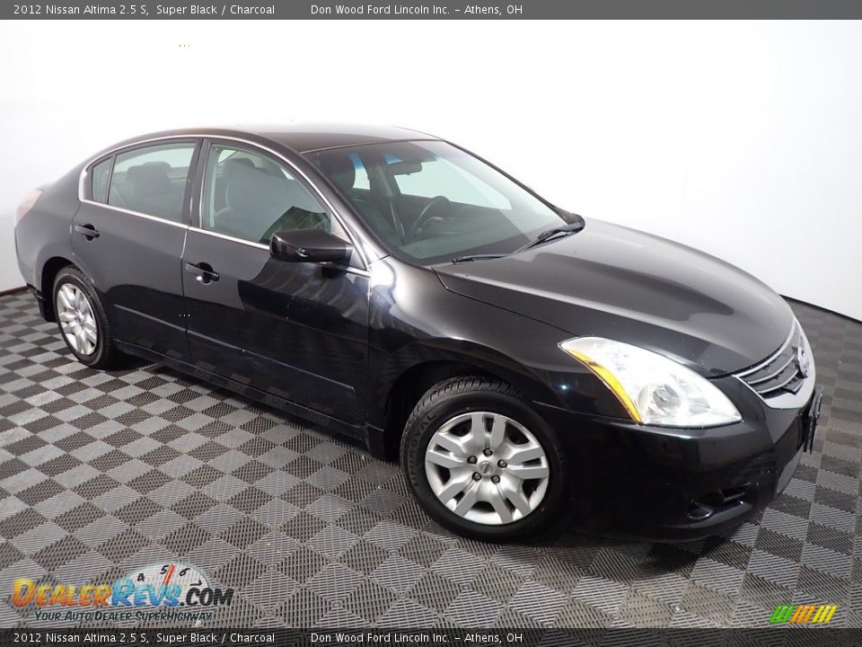 2012 Nissan Altima 2.5 S Super Black / Charcoal Photo #2
