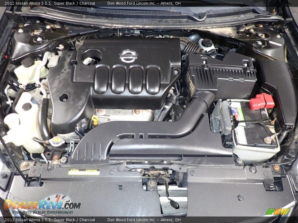 2012 Nissan Altima 2.5 S Super Black / Charcoal Photo #6