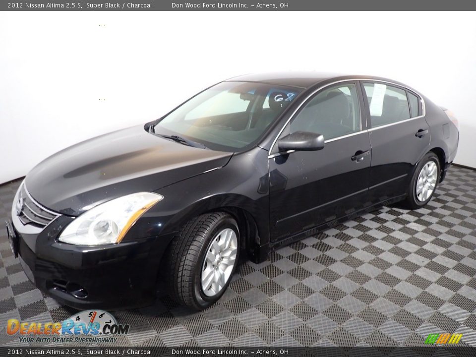 2012 Nissan Altima 2.5 S Super Black / Charcoal Photo #7