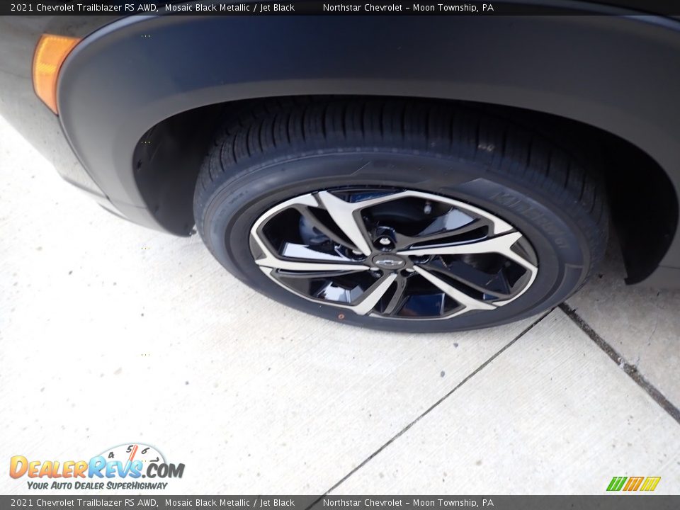 2021 Chevrolet Trailblazer RS AWD Mosaic Black Metallic / Jet Black Photo #3