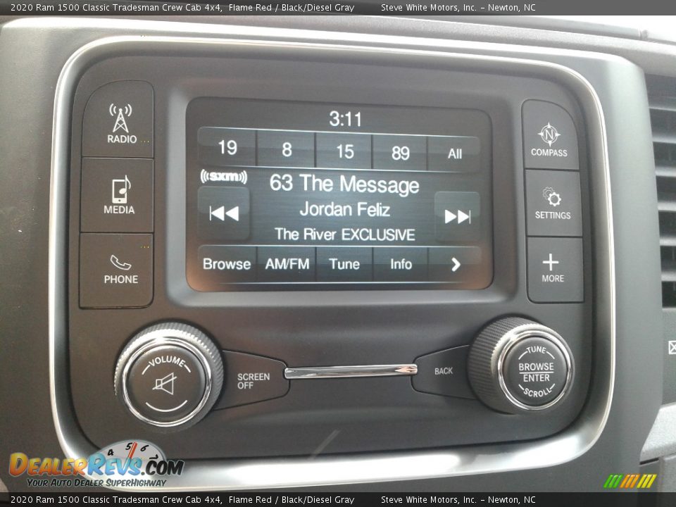 2020 Ram 1500 Classic Tradesman Crew Cab 4x4 Flame Red / Black/Diesel Gray Photo #24