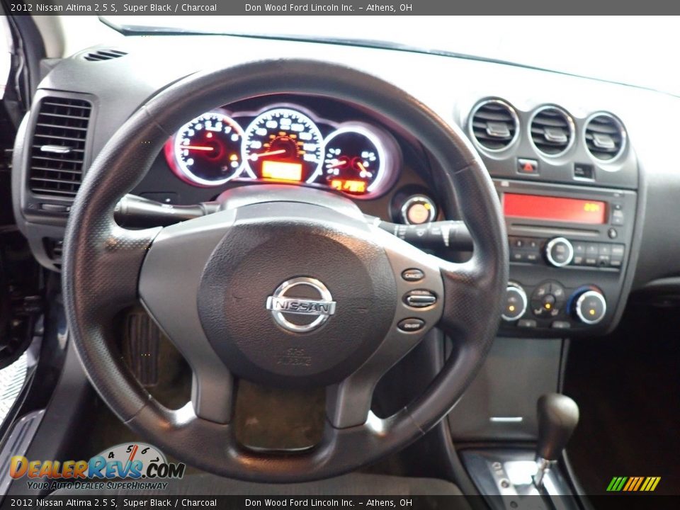 2012 Nissan Altima 2.5 S Super Black / Charcoal Photo #28
