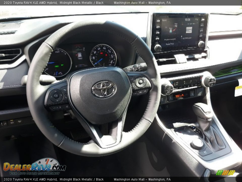 2020 Toyota RAV4 XLE AWD Hybrid Midnight Black Metallic / Black Photo #3