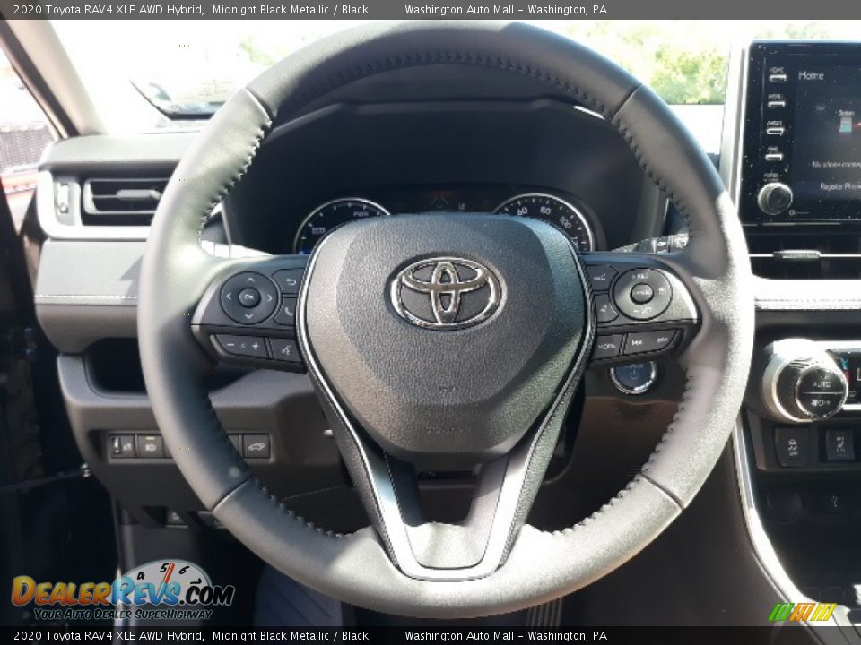 2020 Toyota RAV4 XLE AWD Hybrid Midnight Black Metallic / Black Photo #4