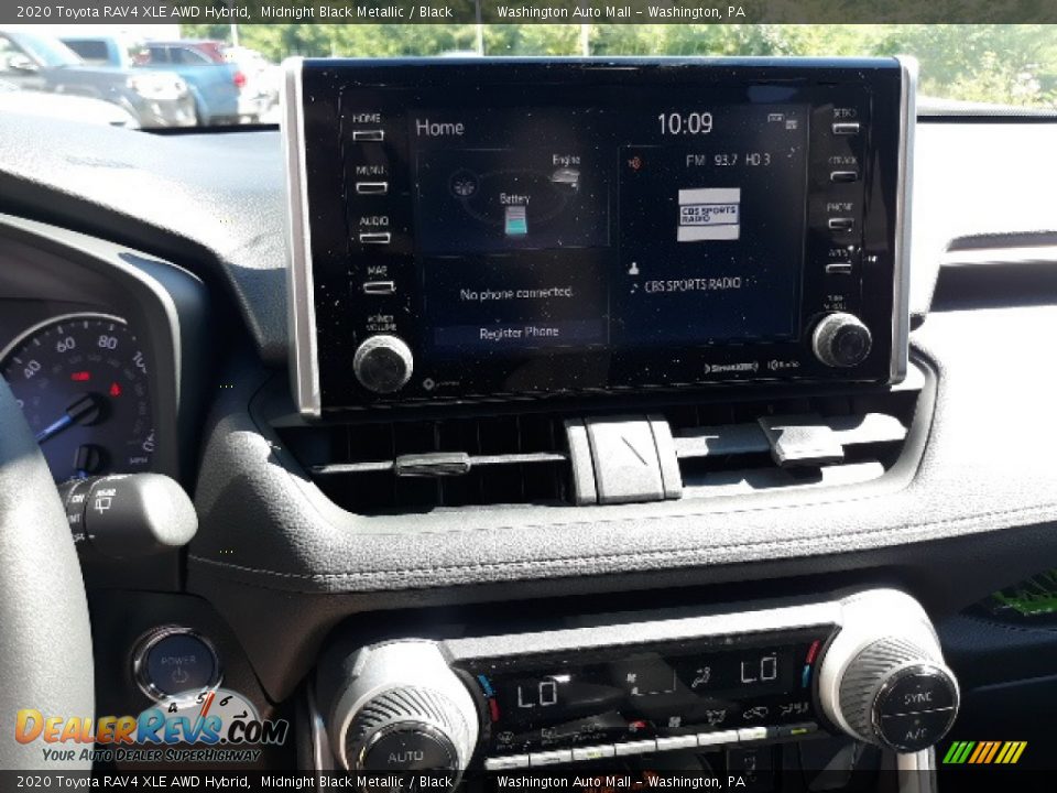 2020 Toyota RAV4 XLE AWD Hybrid Midnight Black Metallic / Black Photo #12