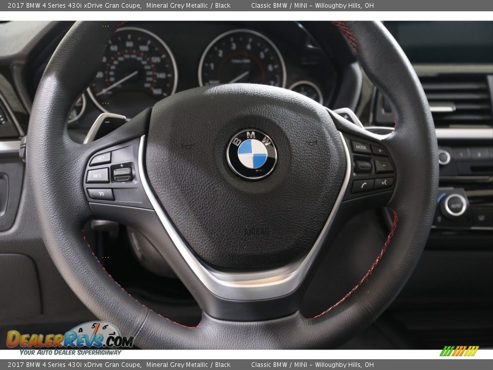 2017 BMW 4 Series 430i xDrive Gran Coupe Steering Wheel Photo #7