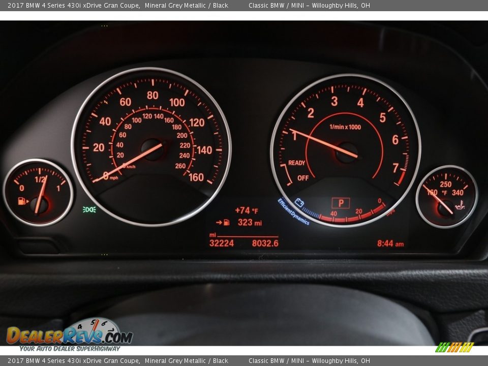 2017 BMW 4 Series 430i xDrive Gran Coupe Gauges Photo #8