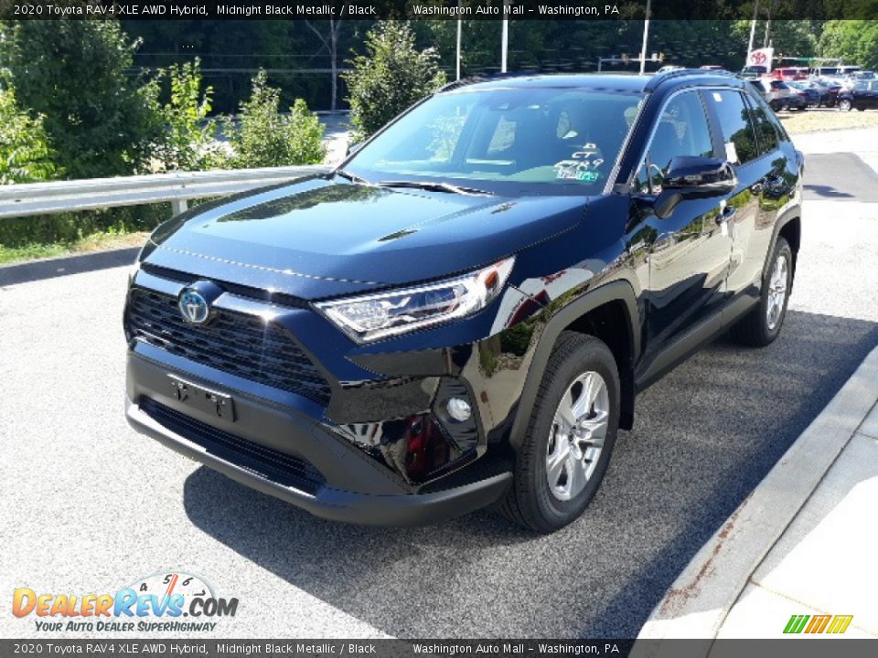 2020 Toyota RAV4 XLE AWD Hybrid Midnight Black Metallic / Black Photo #23