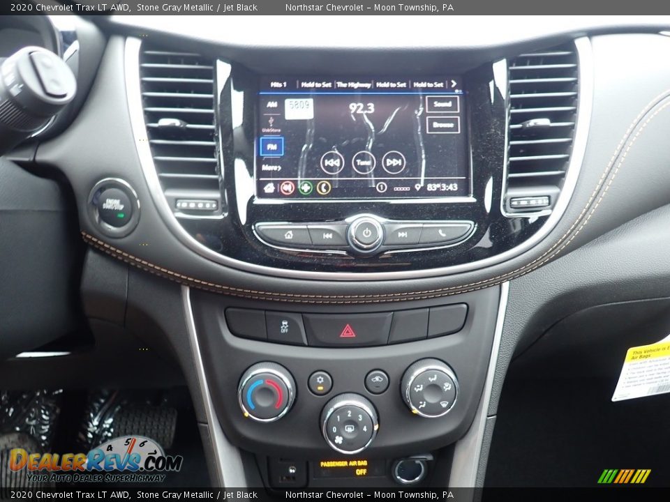 2020 Chevrolet Trax LT AWD Stone Gray Metallic / Jet Black Photo #16