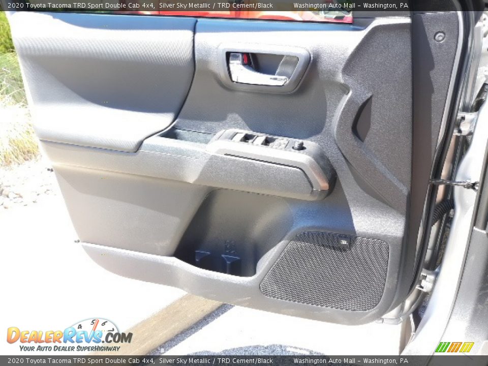 2020 Toyota Tacoma TRD Sport Double Cab 4x4 Silver Sky Metallic / TRD Cement/Black Photo #4