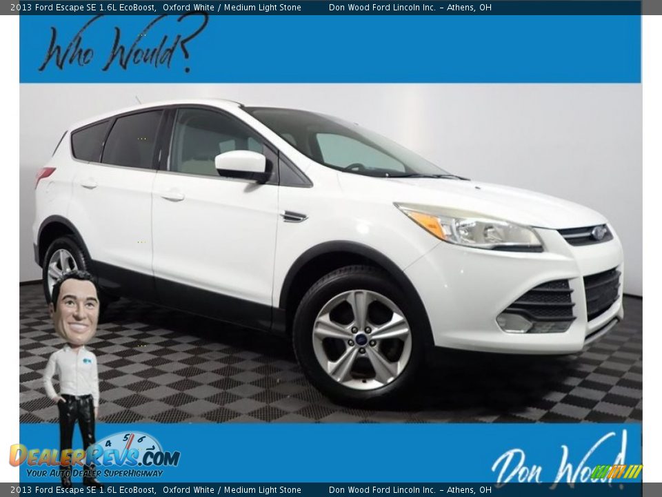 2013 Ford Escape SE 1.6L EcoBoost Oxford White / Medium Light Stone Photo #1
