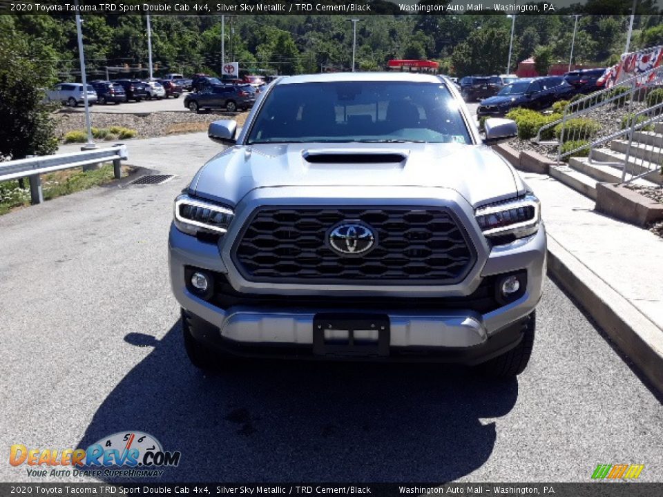 2020 Toyota Tacoma TRD Sport Double Cab 4x4 Silver Sky Metallic / TRD Cement/Black Photo #21