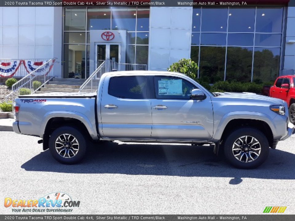 2020 Toyota Tacoma TRD Sport Double Cab 4x4 Silver Sky Metallic / TRD Cement/Black Photo #23