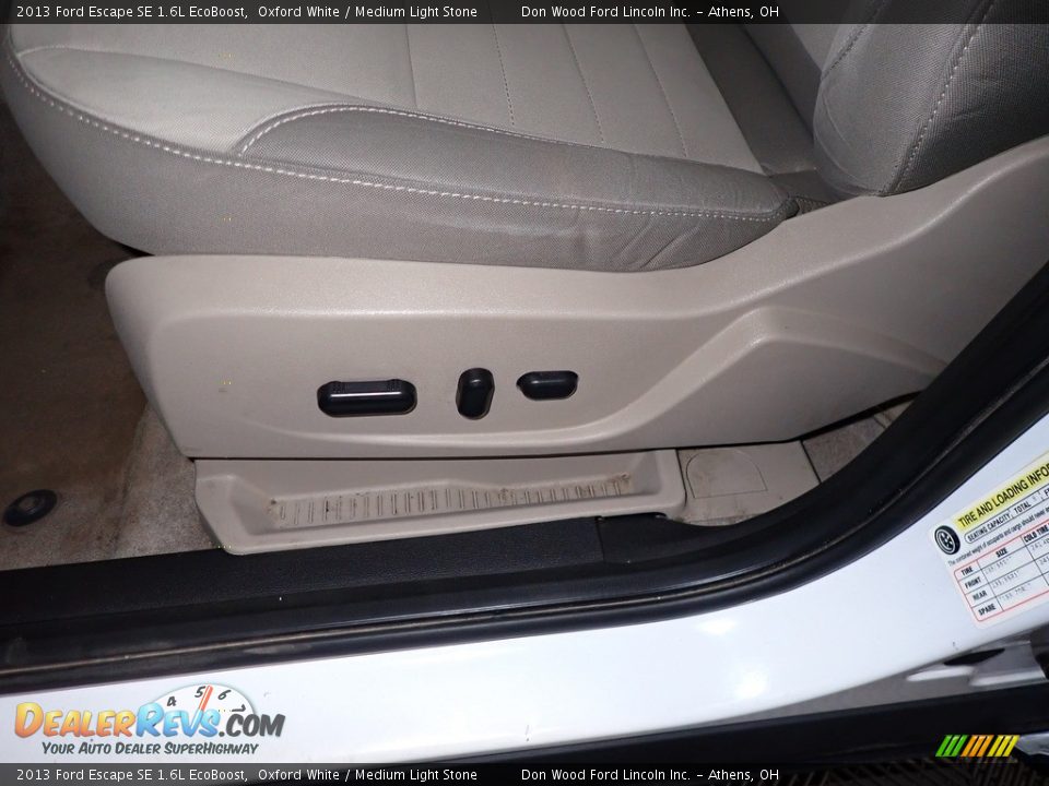 2013 Ford Escape SE 1.6L EcoBoost Oxford White / Medium Light Stone Photo #18