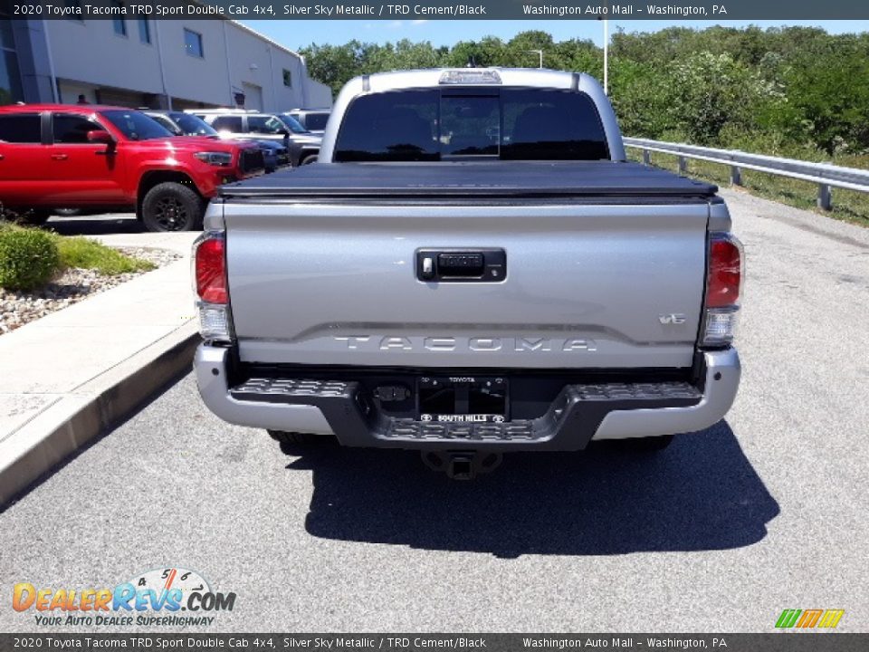 2020 Toyota Tacoma TRD Sport Double Cab 4x4 Silver Sky Metallic / TRD Cement/Black Photo #25