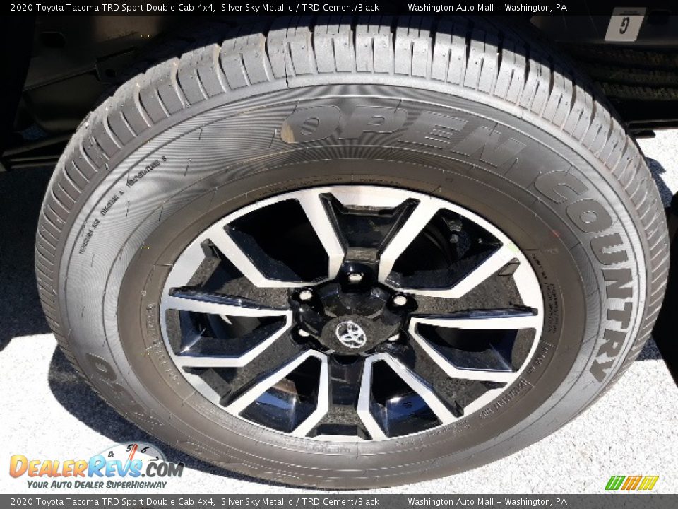 2020 Toyota Tacoma TRD Sport Double Cab 4x4 Silver Sky Metallic / TRD Cement/Black Photo #28