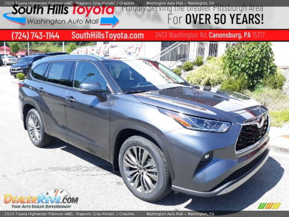 2020 Toyota Highlander Platinum AWD Magnetic Gray Metallic / Graphite Photo #1