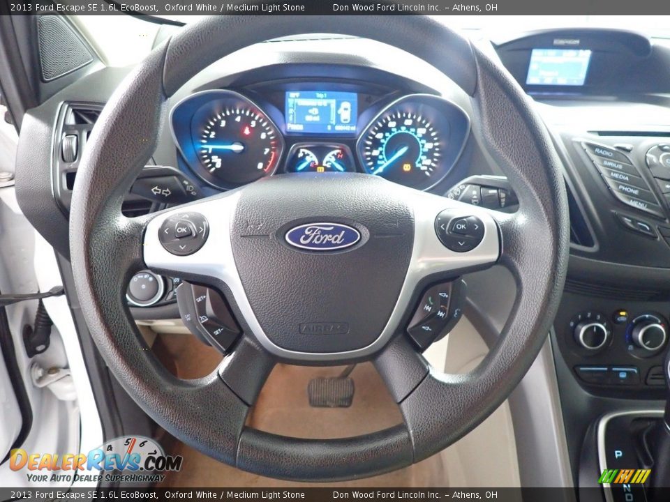 2013 Ford Escape SE 1.6L EcoBoost Oxford White / Medium Light Stone Photo #29
