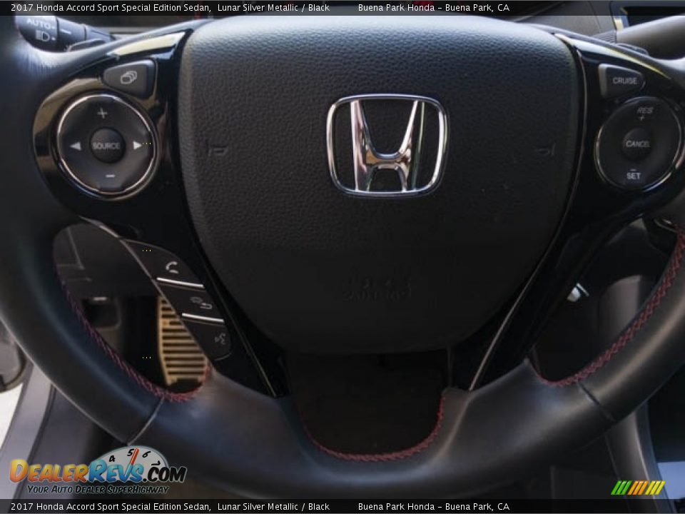 2017 Honda Accord Sport Special Edition Sedan Lunar Silver Metallic / Black Photo #13