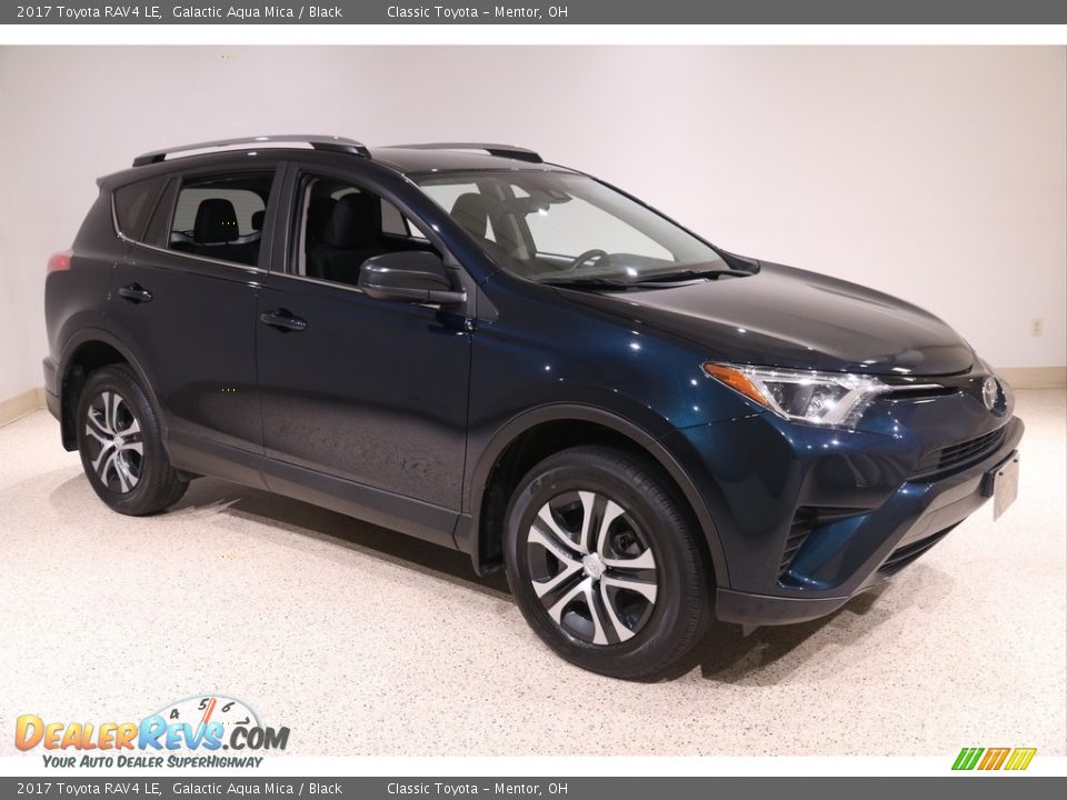 2017 Toyota RAV4 LE Galactic Aqua Mica / Black Photo #1