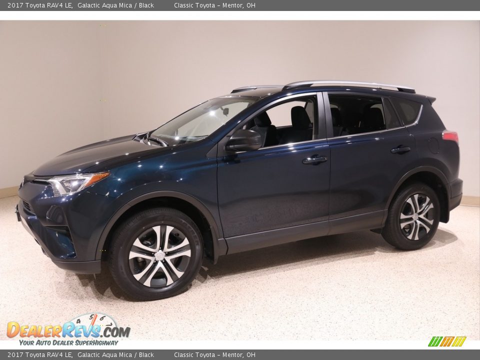 2017 Toyota RAV4 LE Galactic Aqua Mica / Black Photo #3
