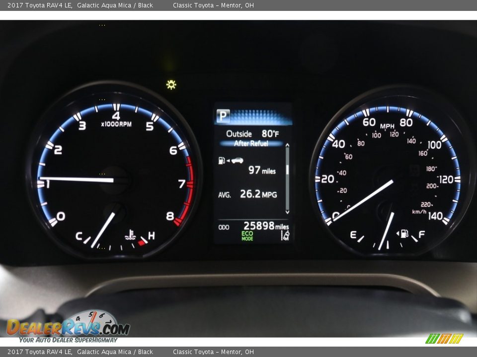 2017 Toyota RAV4 LE Galactic Aqua Mica / Black Photo #8